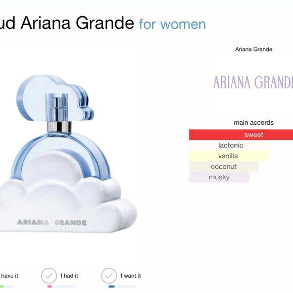 NWT Ariana Grande Cloud Eau De Parfum Spray for Women 1 oz/30 ml~No Box - Picture 2 of 8